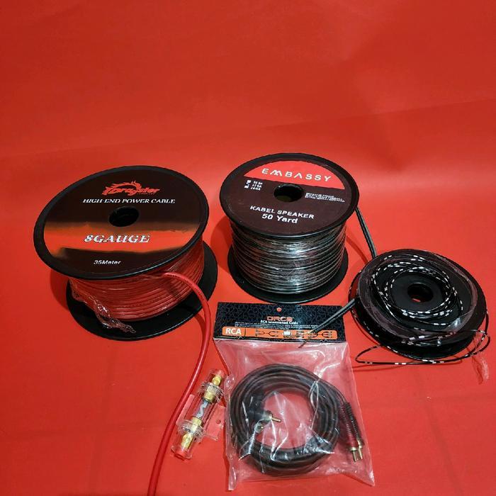 READYY paket kabel audio mobil/full set kabel audio mobil sekring audio kabel speaker kabel 8 awg