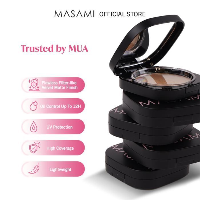 Masami Forever Matte Blurring Foundation Powder BPOM / Compact Powder Bedak Padat / Oil Control