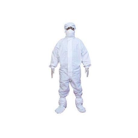 APD Hazmat Coverall Pakaian Pelindung Hazmat Level 3 Reusable Polyester Anti Air dan Anti Bakteri, B