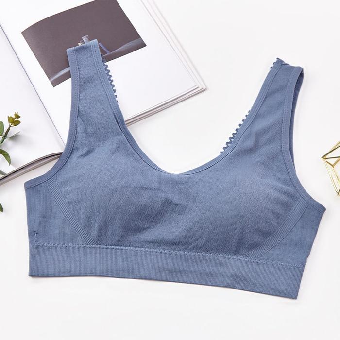 LUBBY Atasan Wanita Tank top bra jumbo Bh Busa Big Size Sport Bra tanpa kawat busa halus muat ld