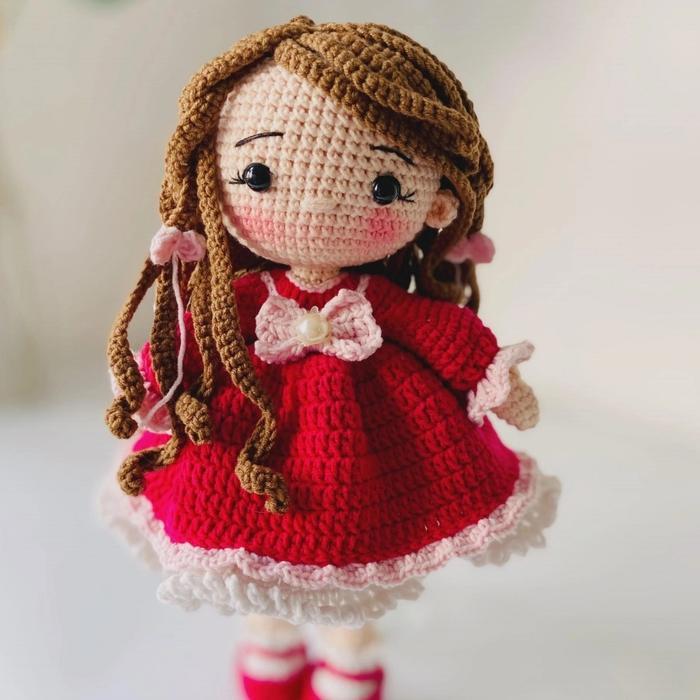 Boneka Rajut Amigurumi Bentuk Permen Loli Candy Doll