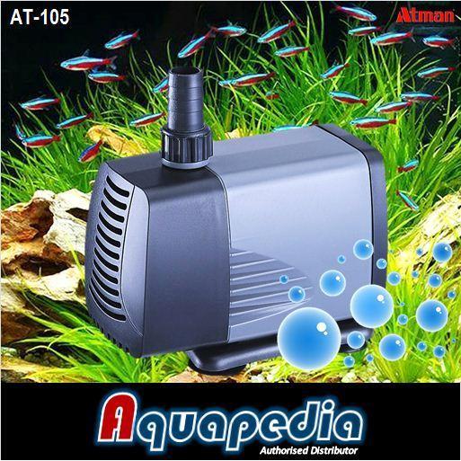 Atman AT-105 Pompa Air Aquarium/Aquascape/Kolam Submersible Water Pump Atman AT105