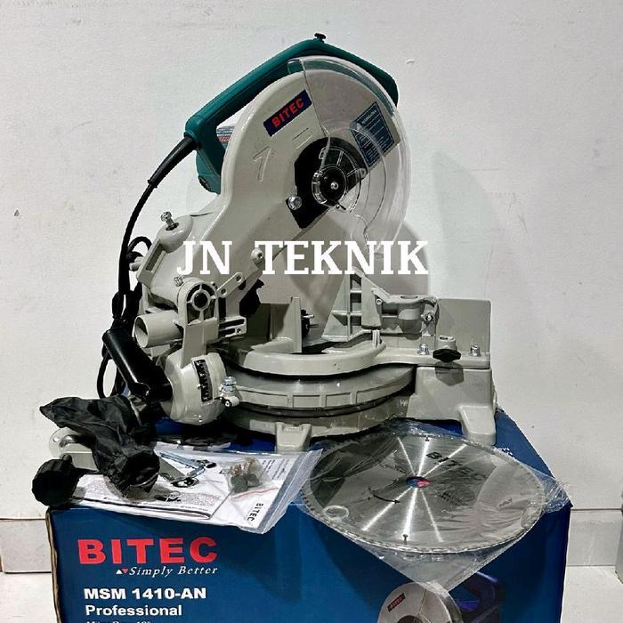 tokobryani MESIN POTONG ALUMUNIUM 10 INCH BITEC MSM 1410 MITER SAW BITEC 10"