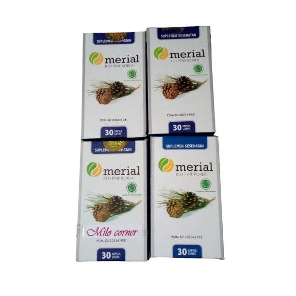 Terlaris  Paket 4 box Merial Fish Oil Original minyak ikan extra Pinus Merah