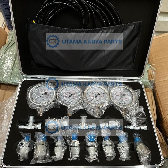 Hydraulic Pressure Test Gauge Kit Pressure Guide 4 Mata Universal / Hidrolik Pressure Germany