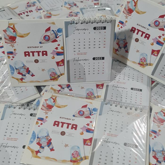 "New" Kalender Meja - Kalender Duduk 2024 - Kalender Meja Custom 2024