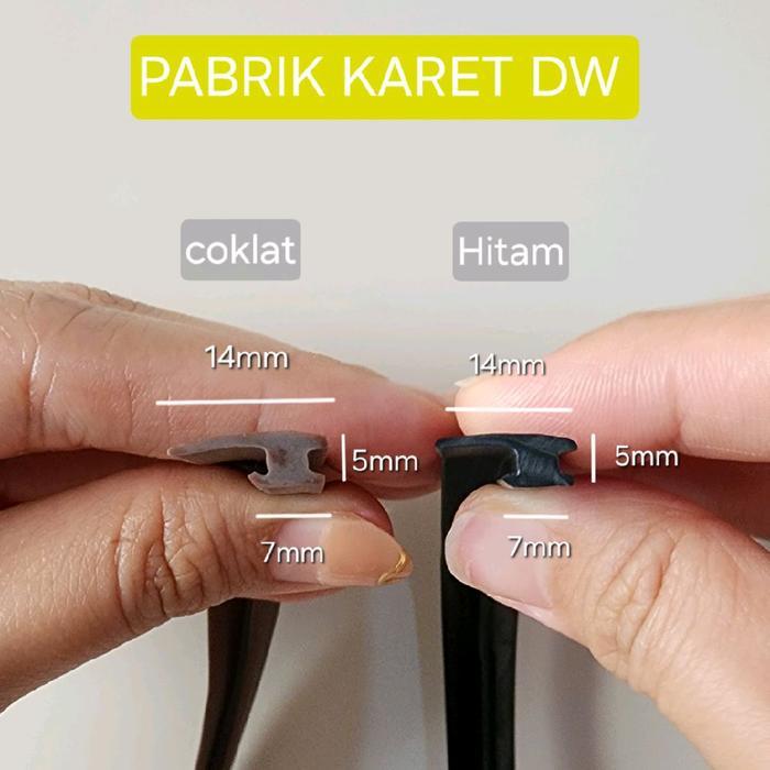 Karet sirip jendela Alumunium YKK