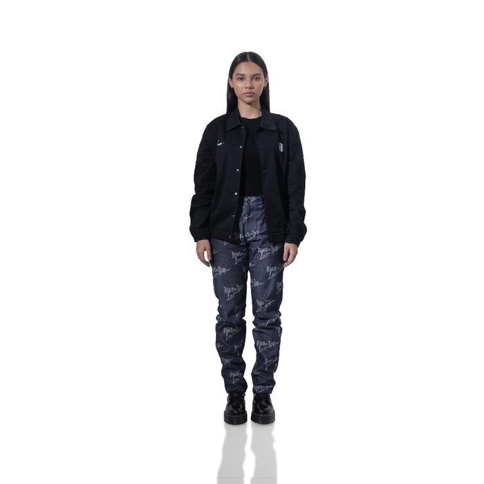 Larusso Attack On Titan Jacquard Denim Pants
