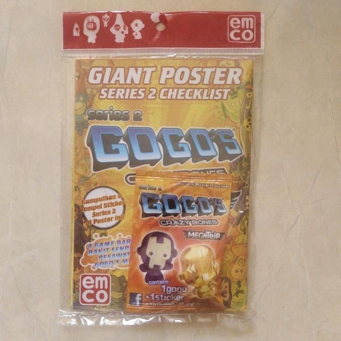 HOT SALE COOL GOGO'S CRAZY BONES FIGURE STICKER AND GIANT POSTER TERMURAH