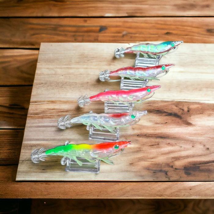 Aquasite Trapman Umpan Pancing Cumi Mancing Cumi Sotong Squid Lure Bentuk Udang Bionik #Gratisongkir