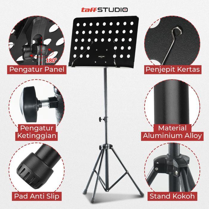 Stand Buku Musik Stand Teks Buku Lagu Partitur Standbook Tbk