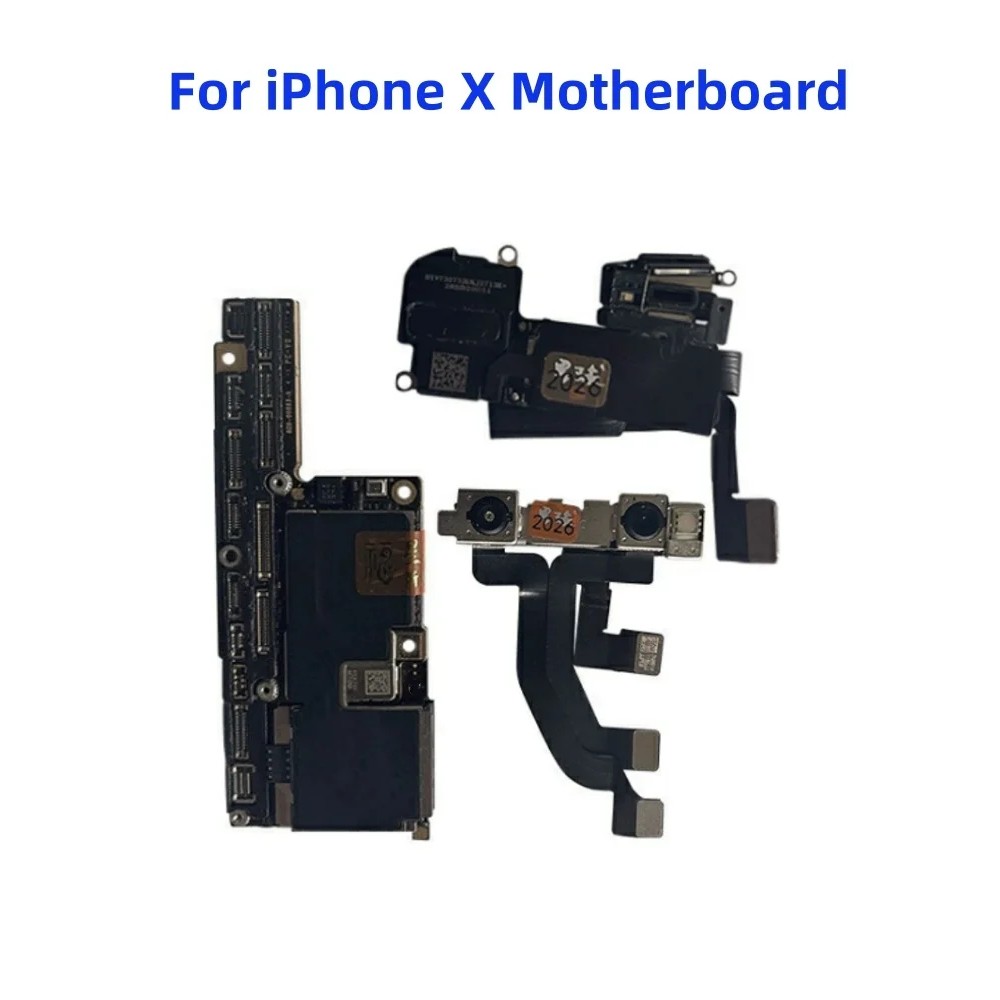 Fully Unlocked Mainboard For iPhone X XR XS Max Motherboard With/NO Face ID Full Chips Clean iCloud