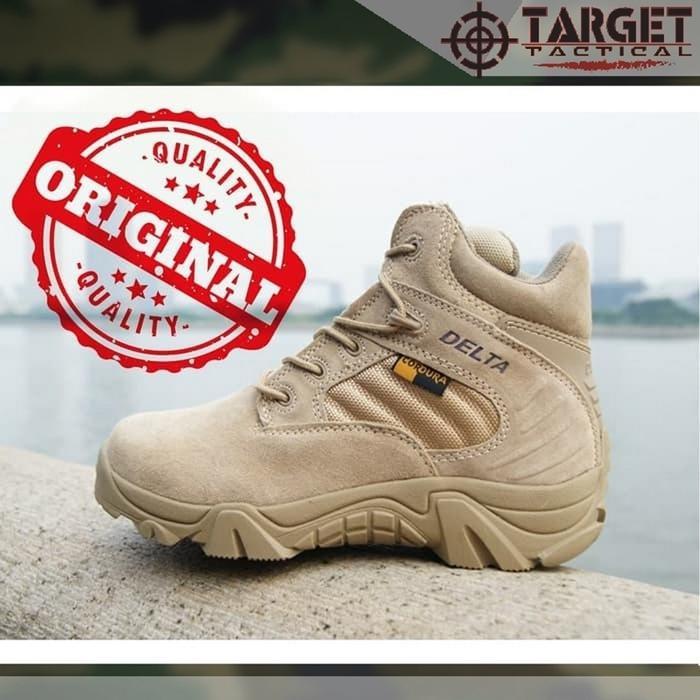 Sepatu Tactical Delta Hiking 6 Inch Import USA ORIGINAL - Krem