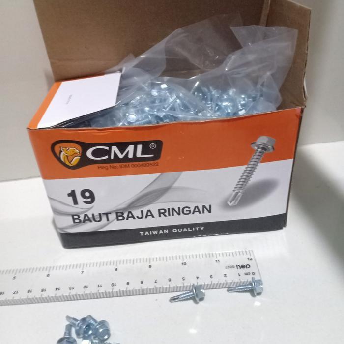 Baut Baja Ringan / Skrup Baja Ringan Camel Uk. 10 X 19