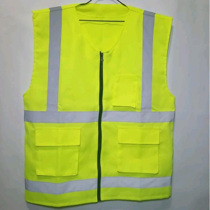 Rompi Safety Bahan Drill/ Rompi Dril/ Rompi Safety/ Rompi Merah