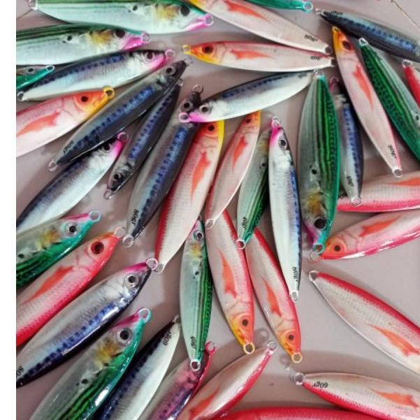 BISA COD Metal Jig Colt Sniper 40, 60, 80, 100 Gr Full GID 100 Gram Motif Ikan Asli. Lure