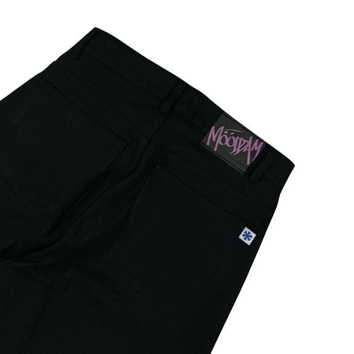 RAW DENIM BAGGY HITAM KAREEM MOODDAY PROJECT