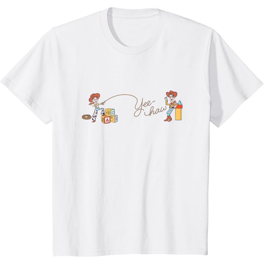 Amber's Kaos Anak dan Dewasa 24s Disney Pixar Toy Story Jessie Woody Cawboys Yee Haw Logo T-Shirt Ca