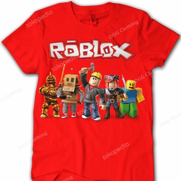 Premium Baju Kaos Roblox - Tshirt Roblox - Game Roblox - Kaos Baju Anak 3 Original
