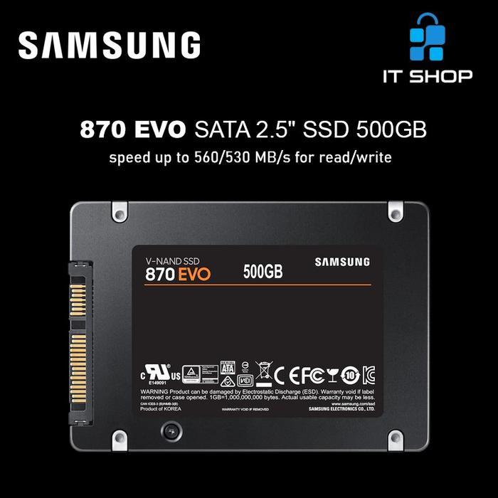 Promo Samsung Ssd Sata 870 Evo 500Gb - Ssd Internal For Computer & Laptop Terlaris