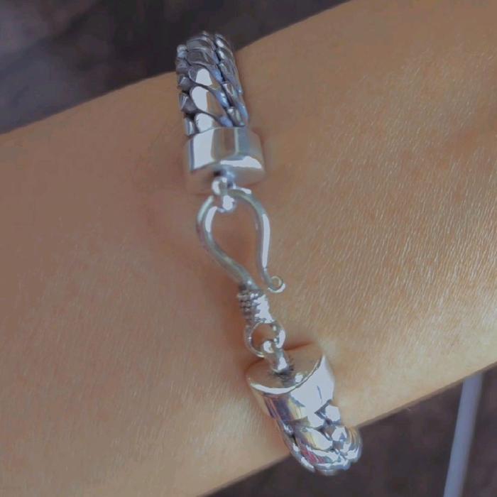 EKSLUSIF gelang perak pria gelang perak 925 gelang handmade gelang silver