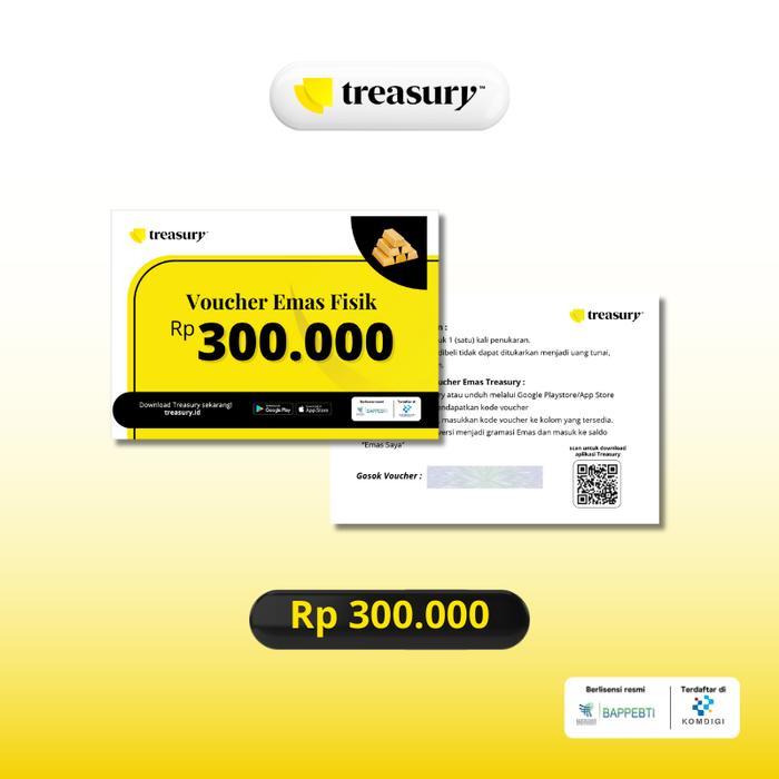 Voucher Emas Fisik Treasury Rp300,000