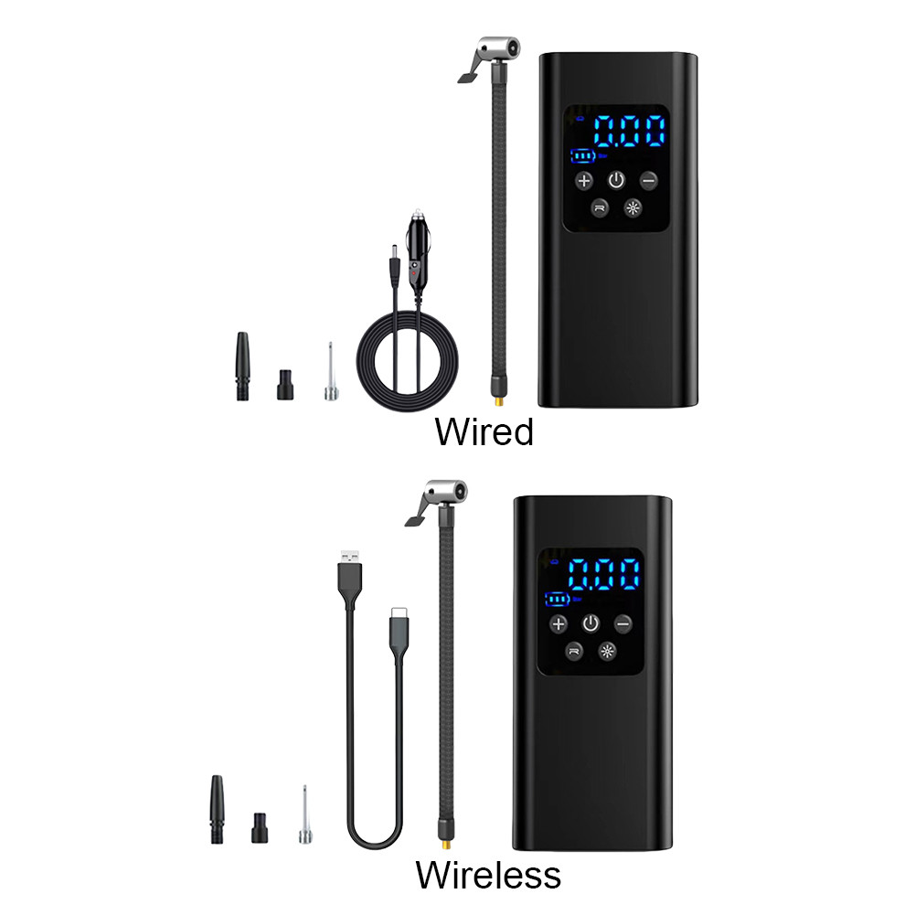 Portable Tyre Inflator LCD Digital Display Electric Air Compressor Digital Inflator Inflatable Pump