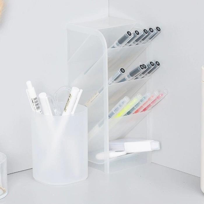 STARLIGHT TEMPAT PENSIL AESTHETIC RAK PEN HOLDER 4 LAYER GRID TEMPAT PULPEN HRM329