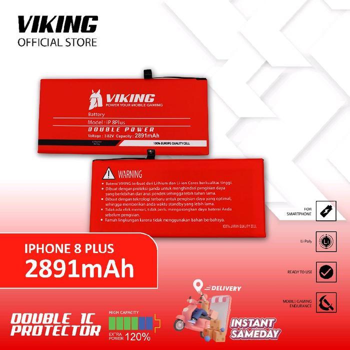 NEW PRODUK VIKING BATERAI FOR IPHONE 8 PLUS DOUBLE POWER THANKYOU & HAPPY SHOPPING :)