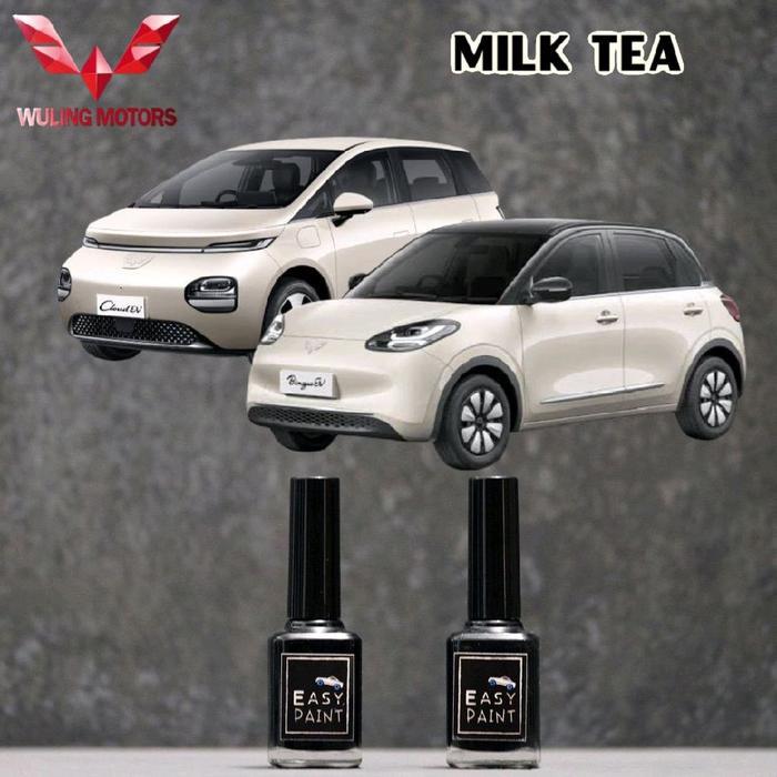 Cat Oles Mobil Milk Tea Wuling Cloud Binguo Ev Coklat Muda Metalik 15Ml