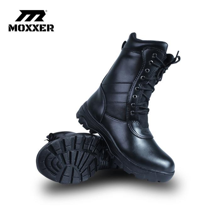 Sepatu PDL Tali Resliting Sepatu PDL Hitam Pria Satpam Security Banser