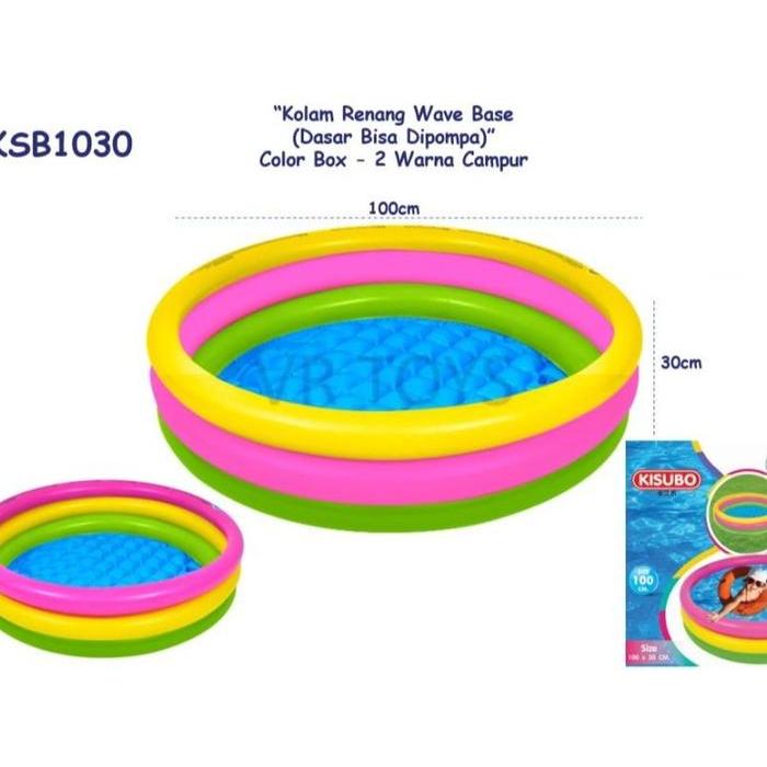 KOLAM RENANG ANAK PELANGI 3 RING KISUBO SWIMMING POOL 100 X 30 CM