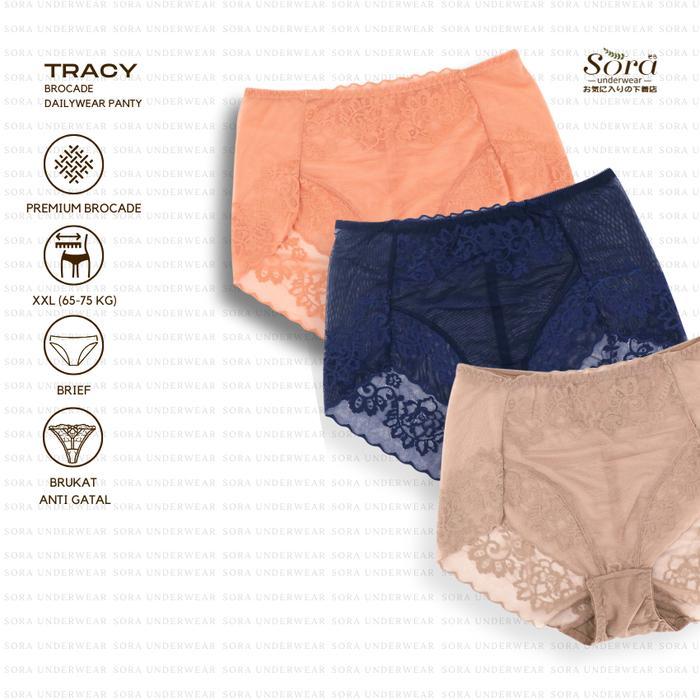 Celana dalam cd pakaian dalam underwear wanita perempuan dewasa jumbo big size transparan brukat