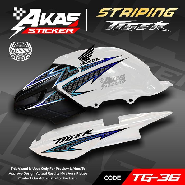 Striping Tiger Revo Variasi Striping Tiger Custom TRANSPARAN kode TG36 ORIGINAL