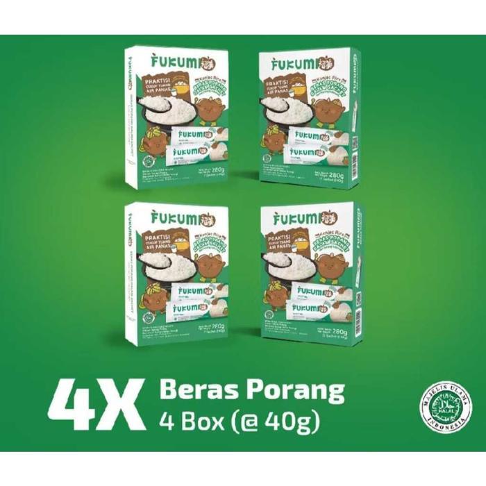 FUKUMI Beras Porang Sachet 4 Box beras porang ORIGINAL