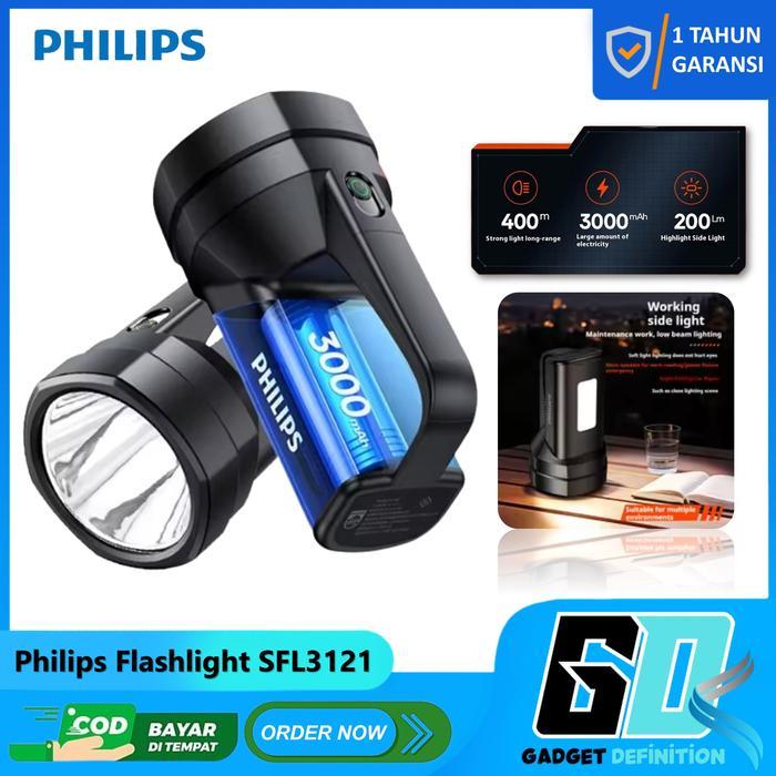 READY Lampu Senter LED Multifungsi SFL3121 Senter Gunung Senter Jumbo dengan lampu baca samping