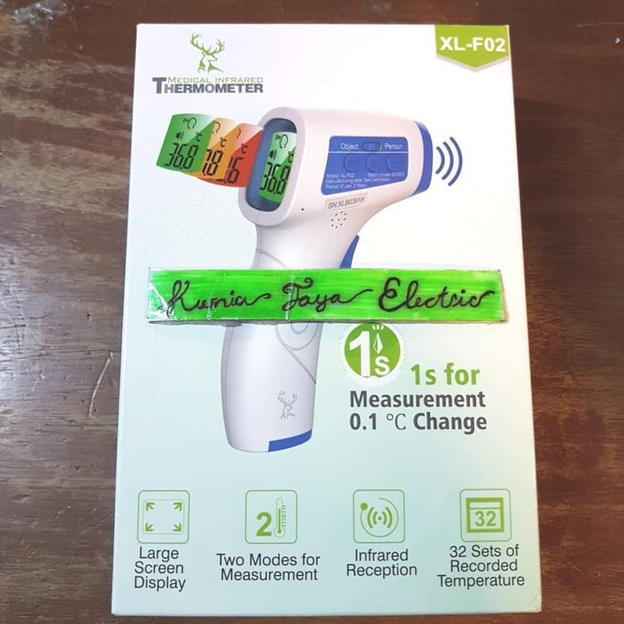 Termometer Inframerah Digital Non Kontak Model XL-F02 Pengukur Suhu Badan