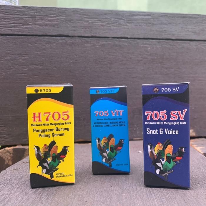 Bundling H705 705VIT Paket Bundling Suplemen Burung H705 705VIT Bonus 705SV H705 + 1 705VIT + BONUS 