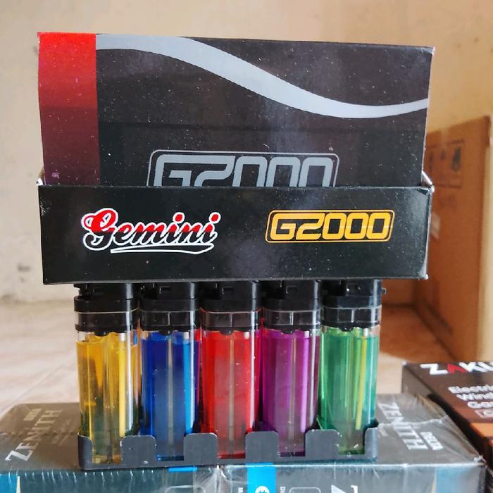 Kor G2000 Gemini Kepala Hitam 1 Pak Isi 50 Pcs - Alat Api Portabel Untuk Penggunaan Sehari-Hari