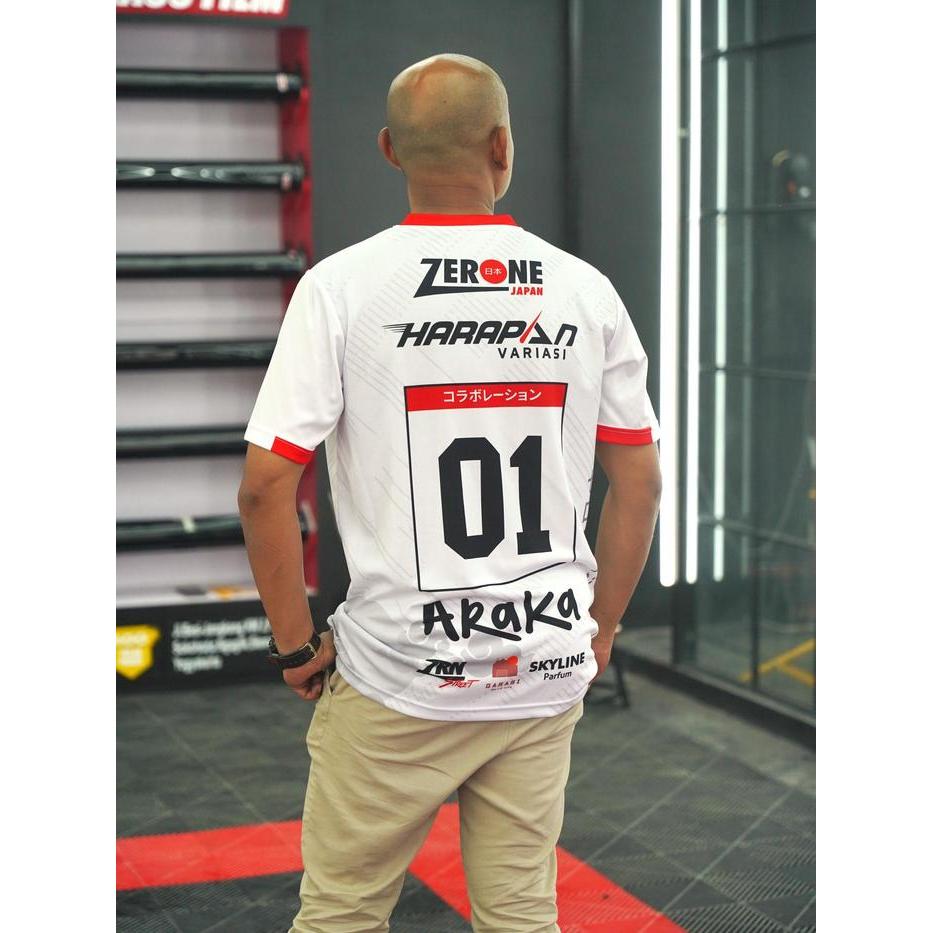 Zerone Japan Kaos Pria Jersey Racing Balap Dry Fit Full Sablon Original