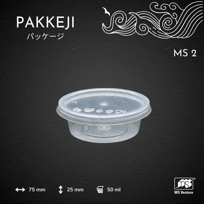 Pakkeji Wadah Bulat Ukuran Kecil 50Ml / Thinwall Plastik/ Plastik Thinwall - Ms Venture - Ms 2 -