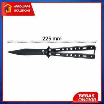 DISKON Pisau Lipat Folding 3 Color CS Go Balisong Hunting Knife - C3