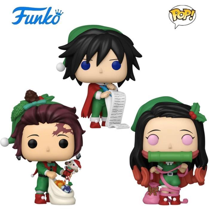 HOT SALE FUNKO POP ORIGINAL DEMON SLAYER ANIME FIGURE GIYU TOMIOKA TANJIRO KAMADO CHRISTMAS