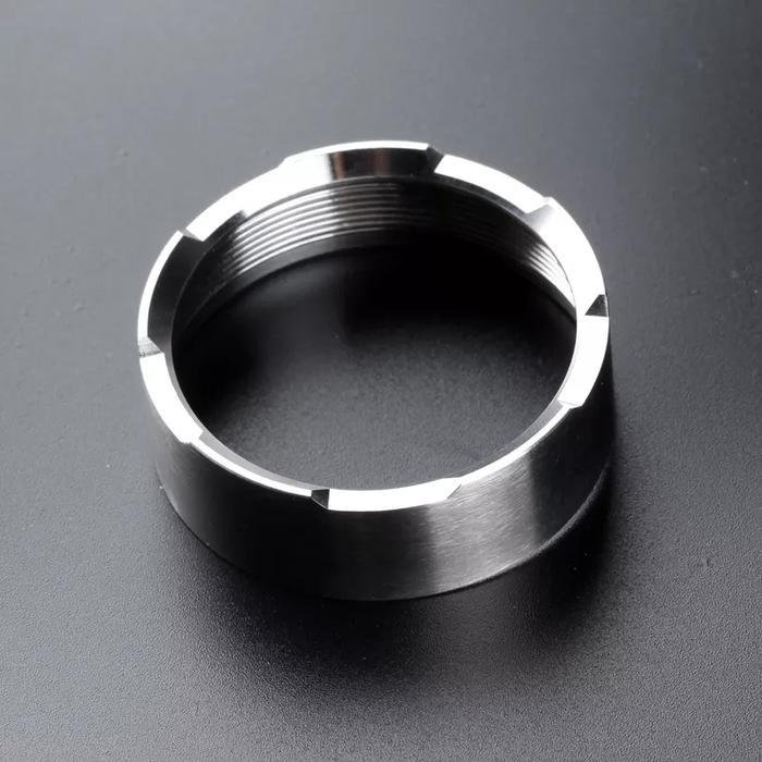 Bezel Stainless Steel Untuk Senter Convoy C8 C8 + M21A