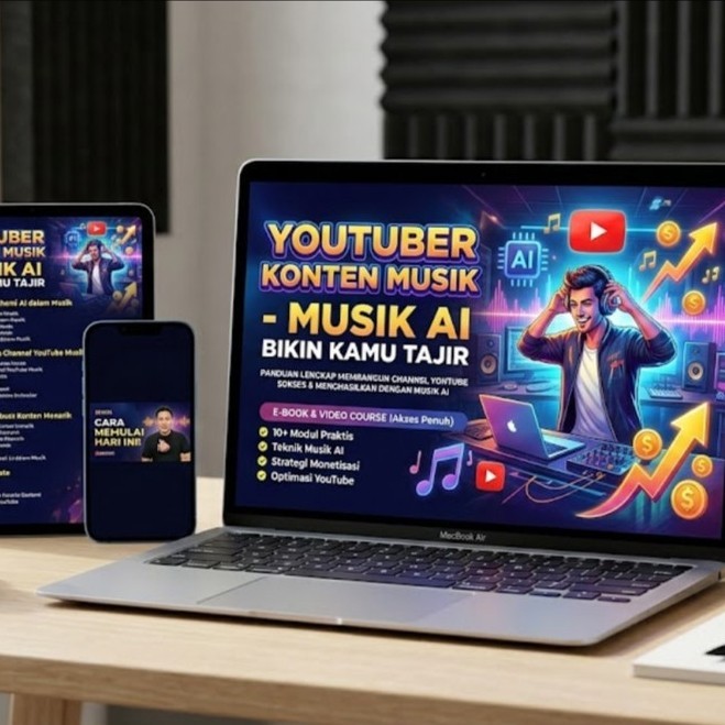 PREMIUM YOUTUBE MUSIK AI - YOUTUBER KONTEN MUSIK AI YANG BIKIN KAMU TAJIR MAMA DIGITAL