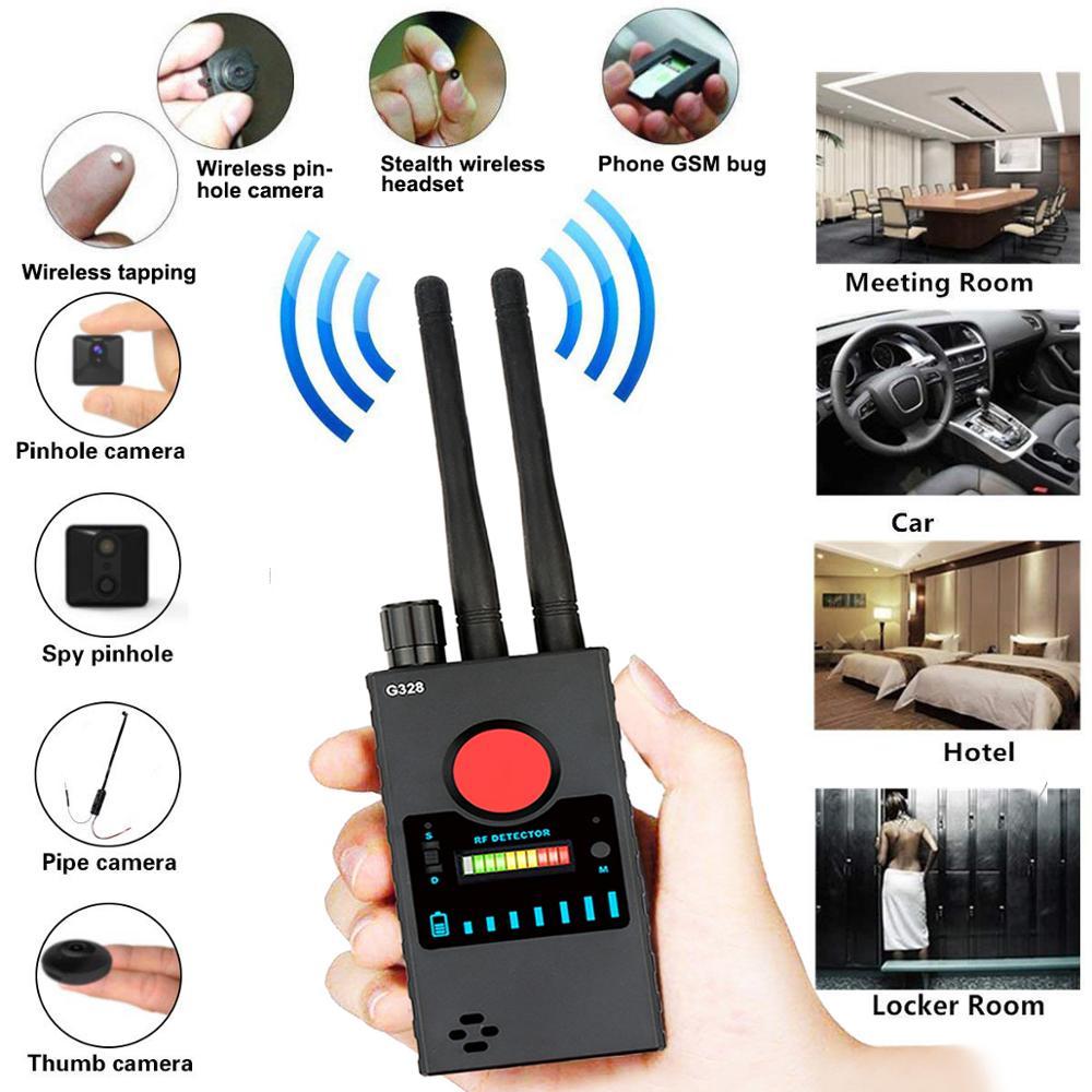 Anti Spy Wireless RF Signal Detector Hidden Camera Finder Pinhole Lens GSM Device Finder