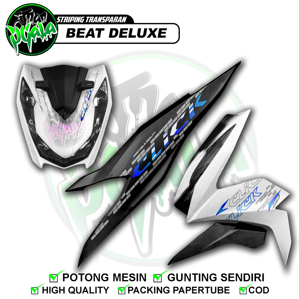 STRIPING TRANSPARAN HONDA BEAT DELUXE NVX