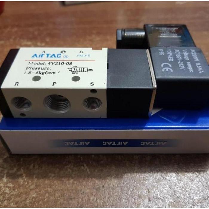 DISKON SOLENOID VALVE AIRTAC 4V210-08 AC 220/DC24 / SELENOID AIRTAC 4V210-08