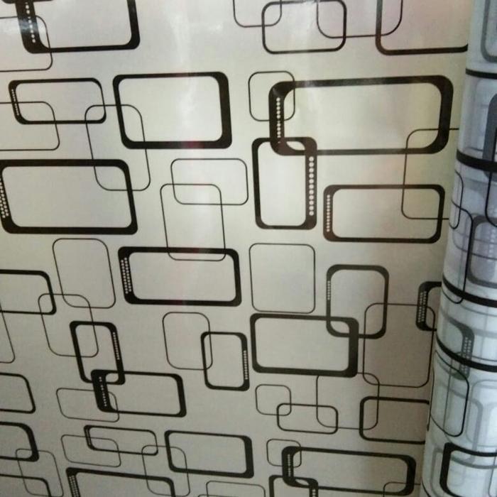 stiker kaca sandblast motif kotak