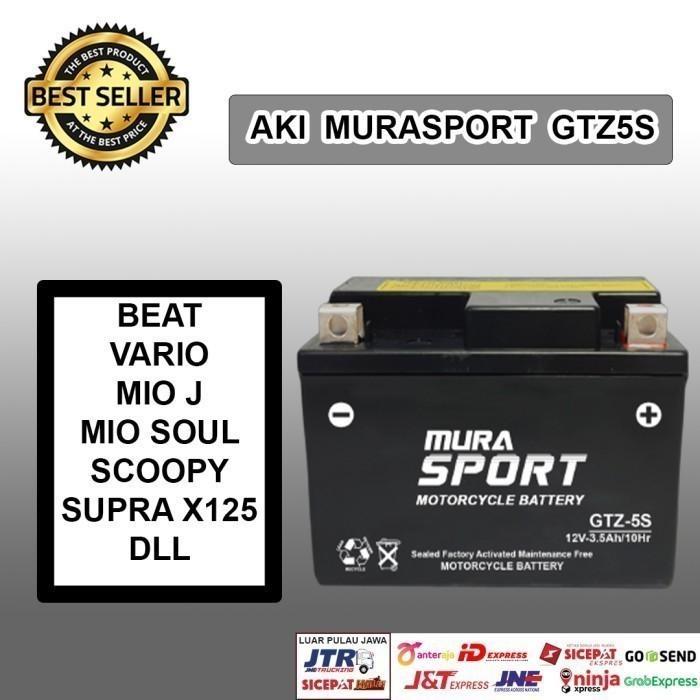 Blackbird - Aki Motor Beat Honda Gtz5S Max Power Aki Aki Kering Aki 12V Terbaru 